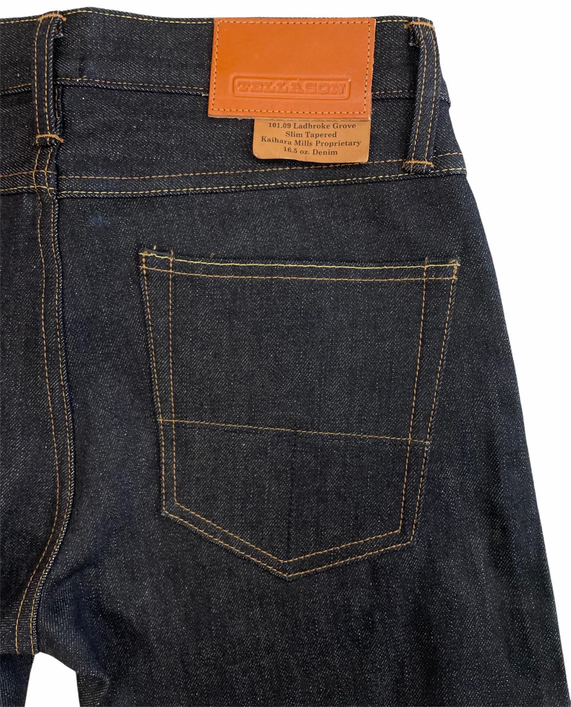 TELLASON LADBROKE GROVE SLIM TAPERED SELVEDGE JEANS 16.5 OZ