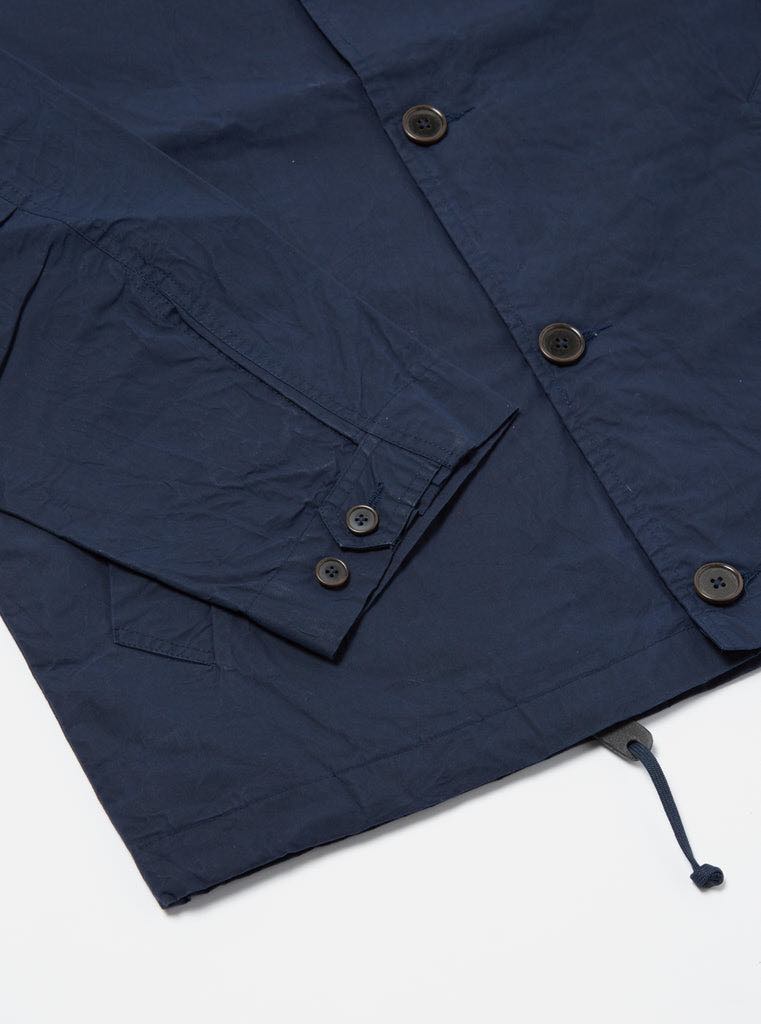 UNIVERSAL WORKS WAYFARER JACKET AERO WAX COTON - NAVY