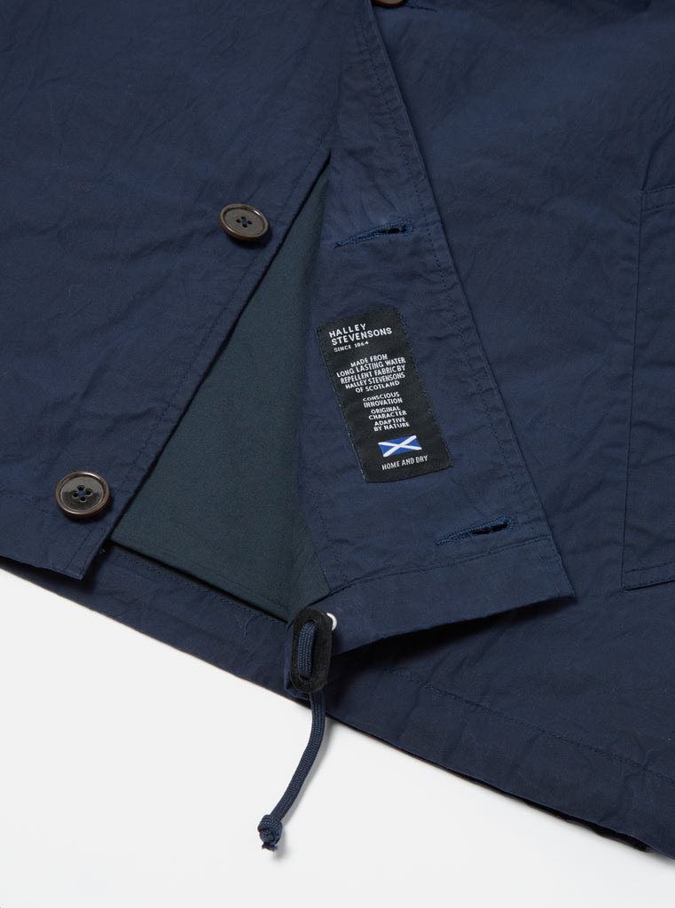 UNIVERSAL WORKS WAYFARER JACKET AERO WAX COTON - NAVY