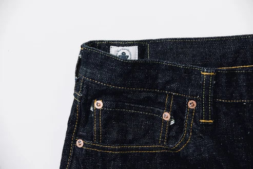 OMOTO DENIM 0411 STRAIGHT FIT 15.5 OZ SLUB-NEP - ONE WASH