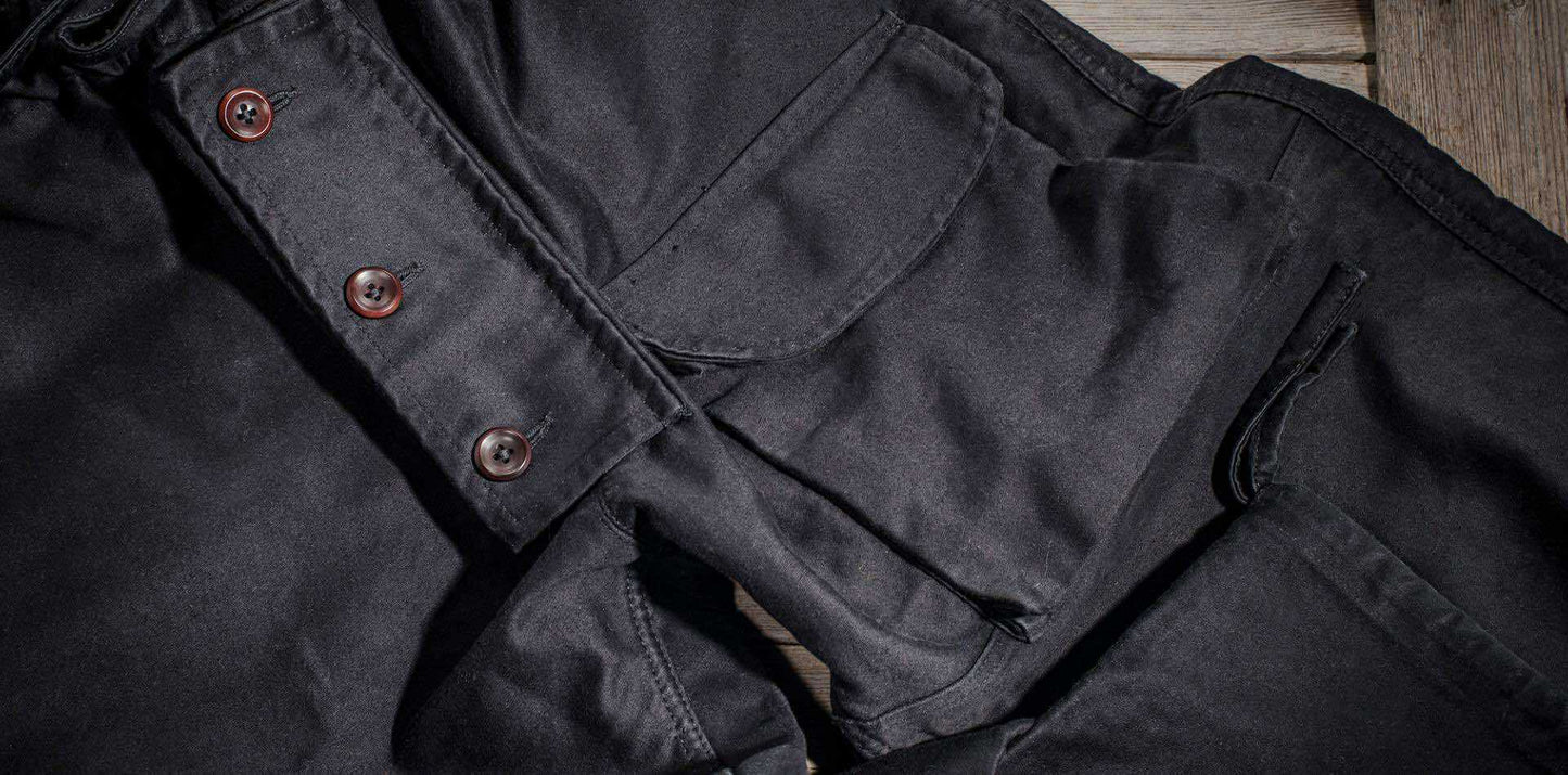 FLEURS DE BAGNE SUBMARINER EN MOLESKINE - STONED BLACK