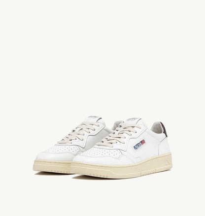 AUTRY MEDALIST LOW LEATHER - WHITE / BROWN