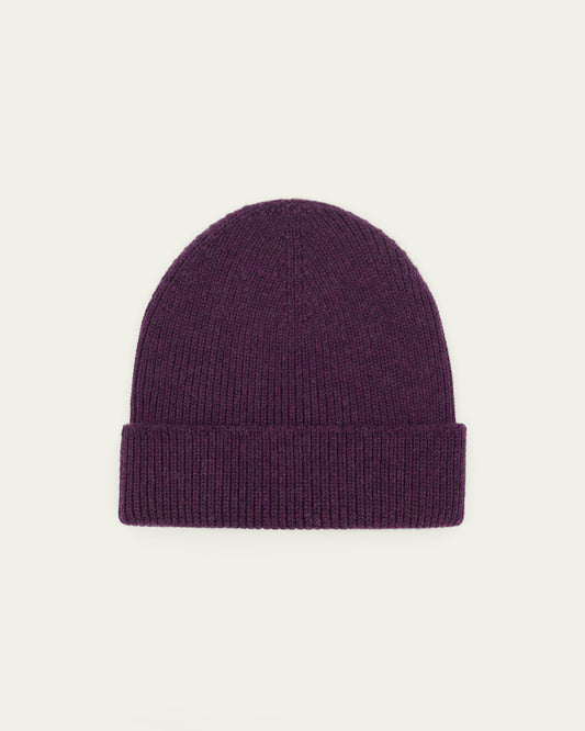 NITTO KNITWEAR BONNET ARA - PRUNE