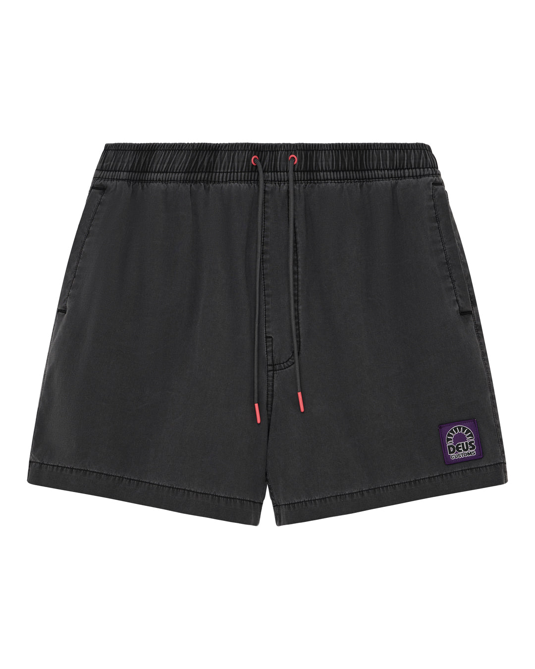 DEUS EX MACHINA SANDBAR GARMENT DYED MESH SHORT - ANTHRACITE