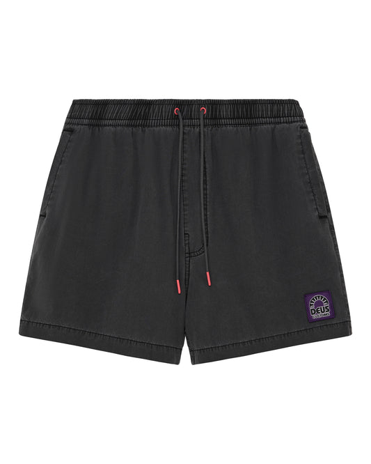 DEUS EX MACHINA SANDBAR GARMENT DYED MESH SHORT - ANTHRACITE