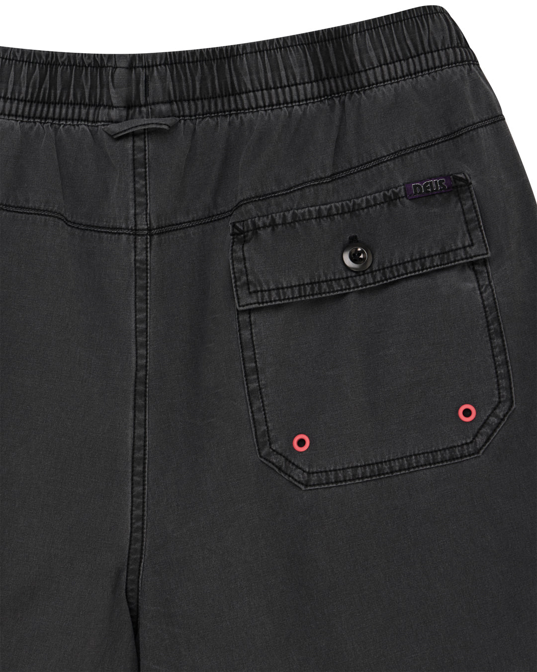 DEUS EX MACHINA SANDBAR GARMENT DYED MESH SHORT - ANTHRACITE