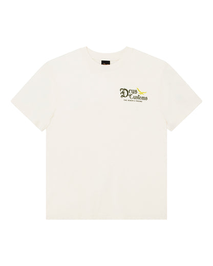 DEUS EX MACHINA BEEP BEEP TEE - VINTAGE WHITE