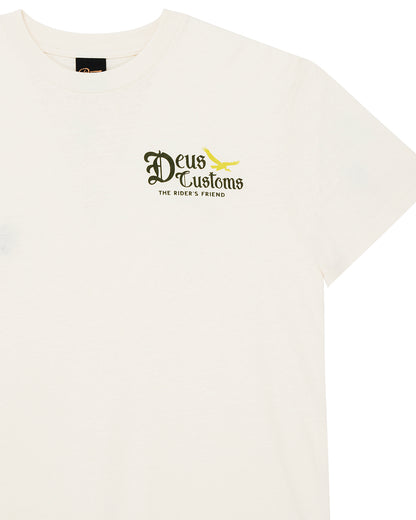 DEUS EX MACHINA BEEP BEEP TEE - VINTAGE WHITE