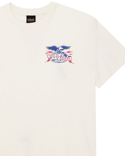 DEUS EX MACHINA CLAW-SOME WHIZZ TEE - VINTAGE WHITE