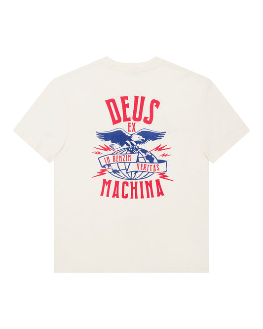DEUS EX MACHINA CLAW-SOME WHIZZ TEE - VINTAGE WHITE