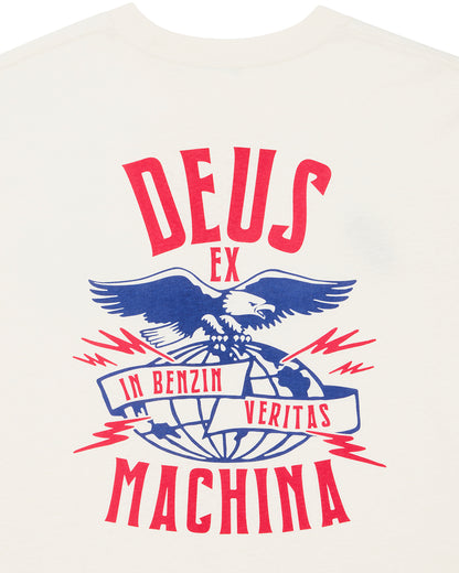 DEUS EX MACHINA CLAW-SOME WHIZZ TEE - VINTAGE WHITE