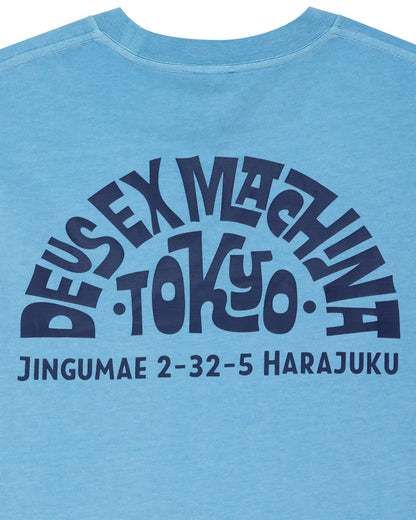 DEUS EX MACHINA TOKYO ADRRESS TEE - BONNIE BLUE