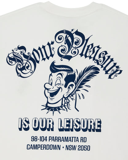 DEUS EX MACHINA RUFF AND SMOOTH TEE - VINTAGE WHITE