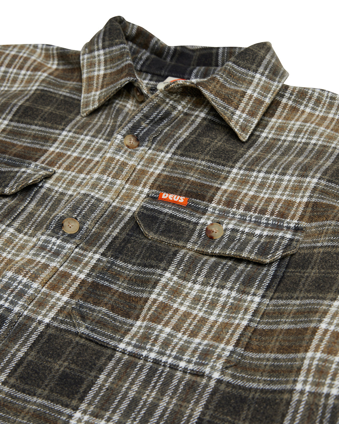 DEUS EX MACHINA VACAY CHECK SHIRT - GREY