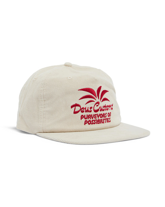 DEUS EX MACHINA LAST RECORD CORD CAP - DIRTY WHITE