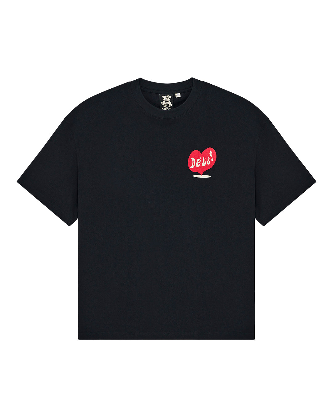 DEUS EX MACHINA DEEP CUT TEE - BLACK