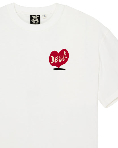 DEUS EX MACHINA DEEP CUT TEE - VINTAGE WHITE