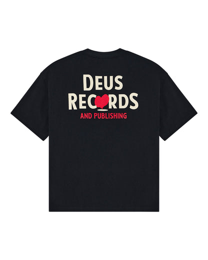 DEUS EX MACHINA DEEP CUT TEE - BLACK