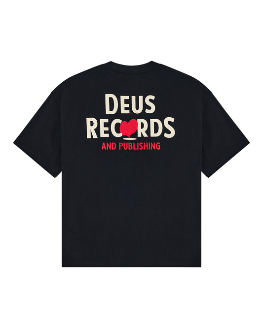 DEUS EX MACHINA DEEP CUT TEE - BLACK