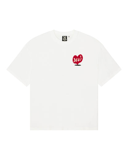 DEUS EX MACHINA DEEP CUT TEE - VINTAGE WHITE