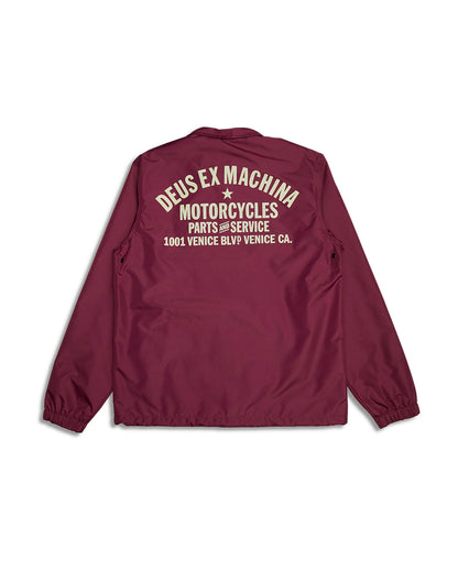 DEUS EX MACHINA VENICE COACH JACKET - RHODO