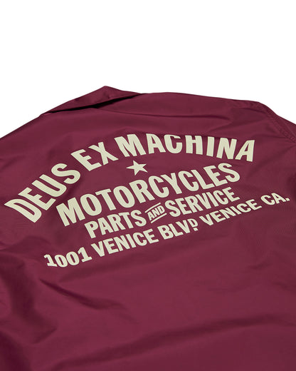 DEUS EX MACHINA VENICE COACH JACKET - RHODO