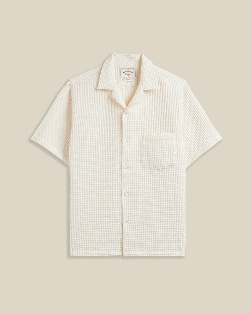 PORTUGUESE FLANNEL HONEY COMB - WHITE