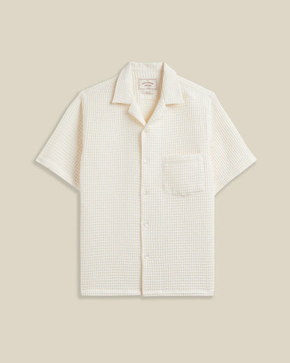 PORTUGUESE FLANNEL HONEY COMB - WHITE