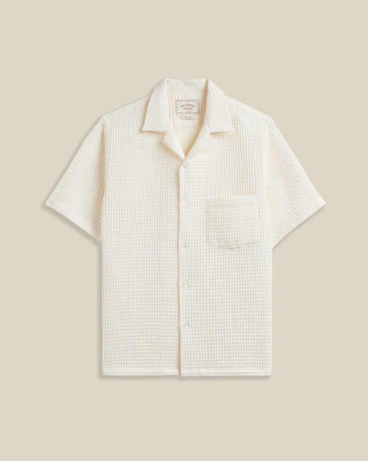 PORTUGUESE FLANNEL HONEY COMB - WHITE