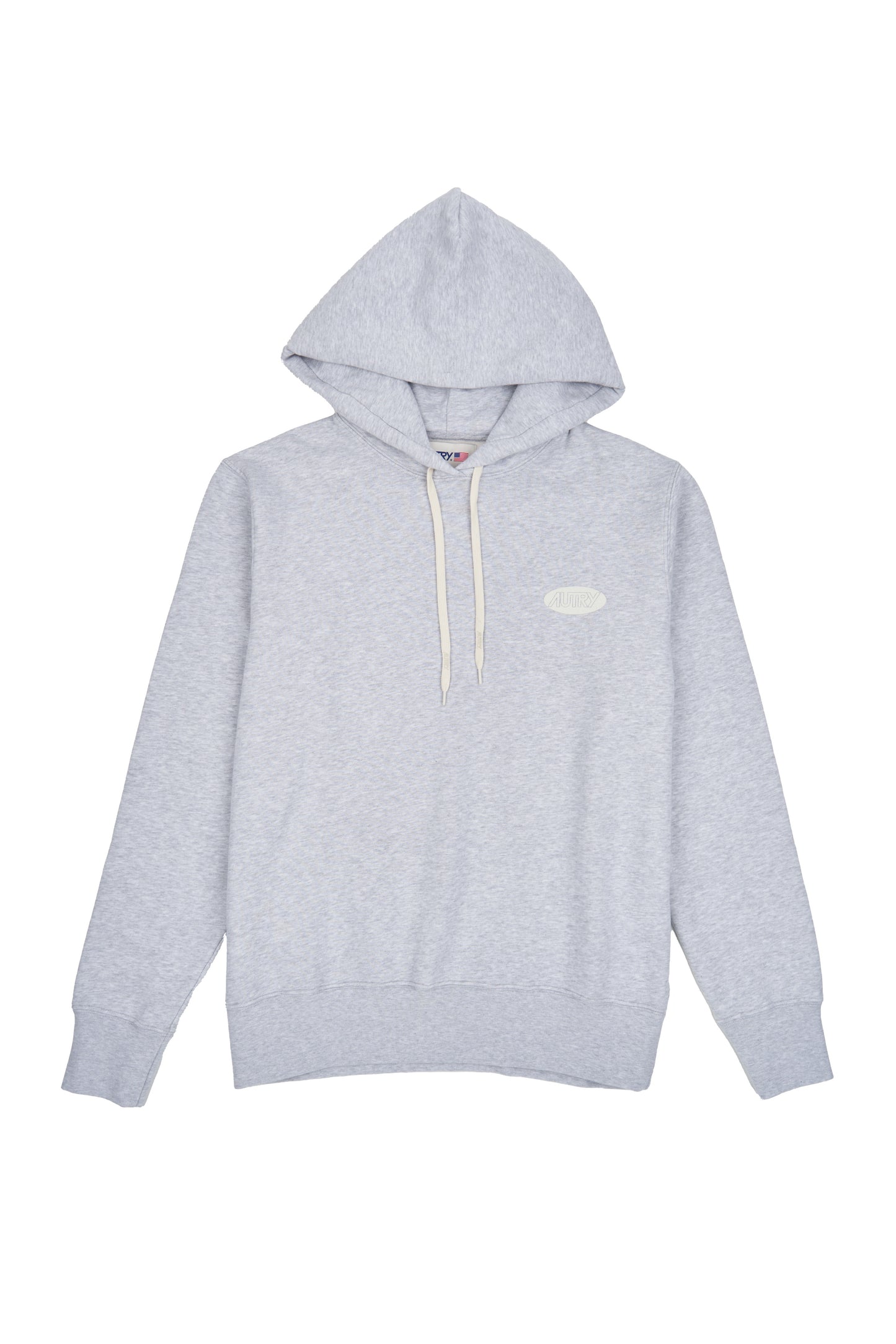 AUTRY HOODIE EN JERSEY AVEC LOGO IMPRIME - GRIS CHINE