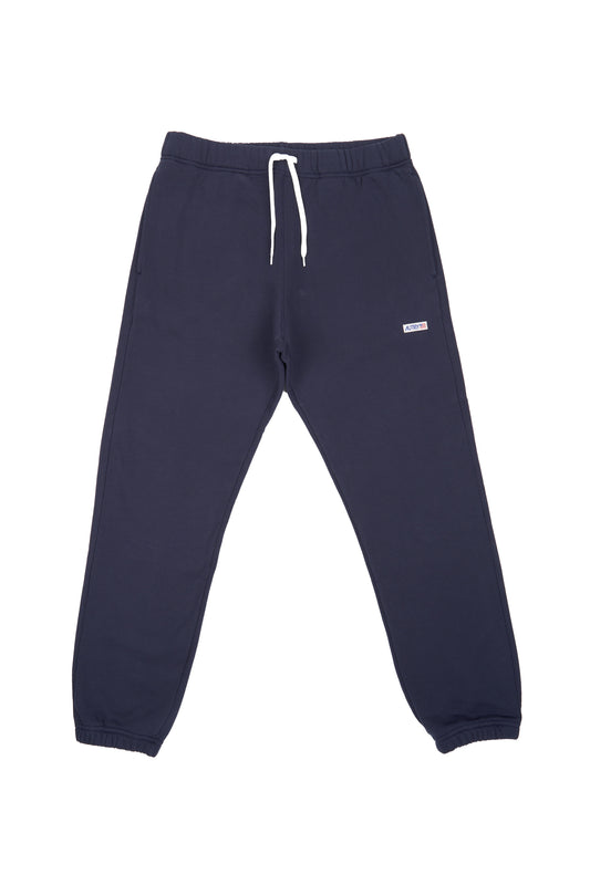 AUTRY PANTALON JOGGING EN JERSEY LABEL - BLEU MARINE