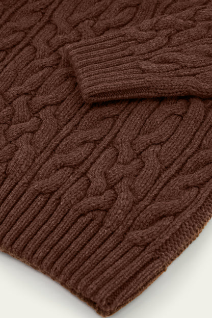 NITTO KNITWEAR VESTE OHANNES - MARRON