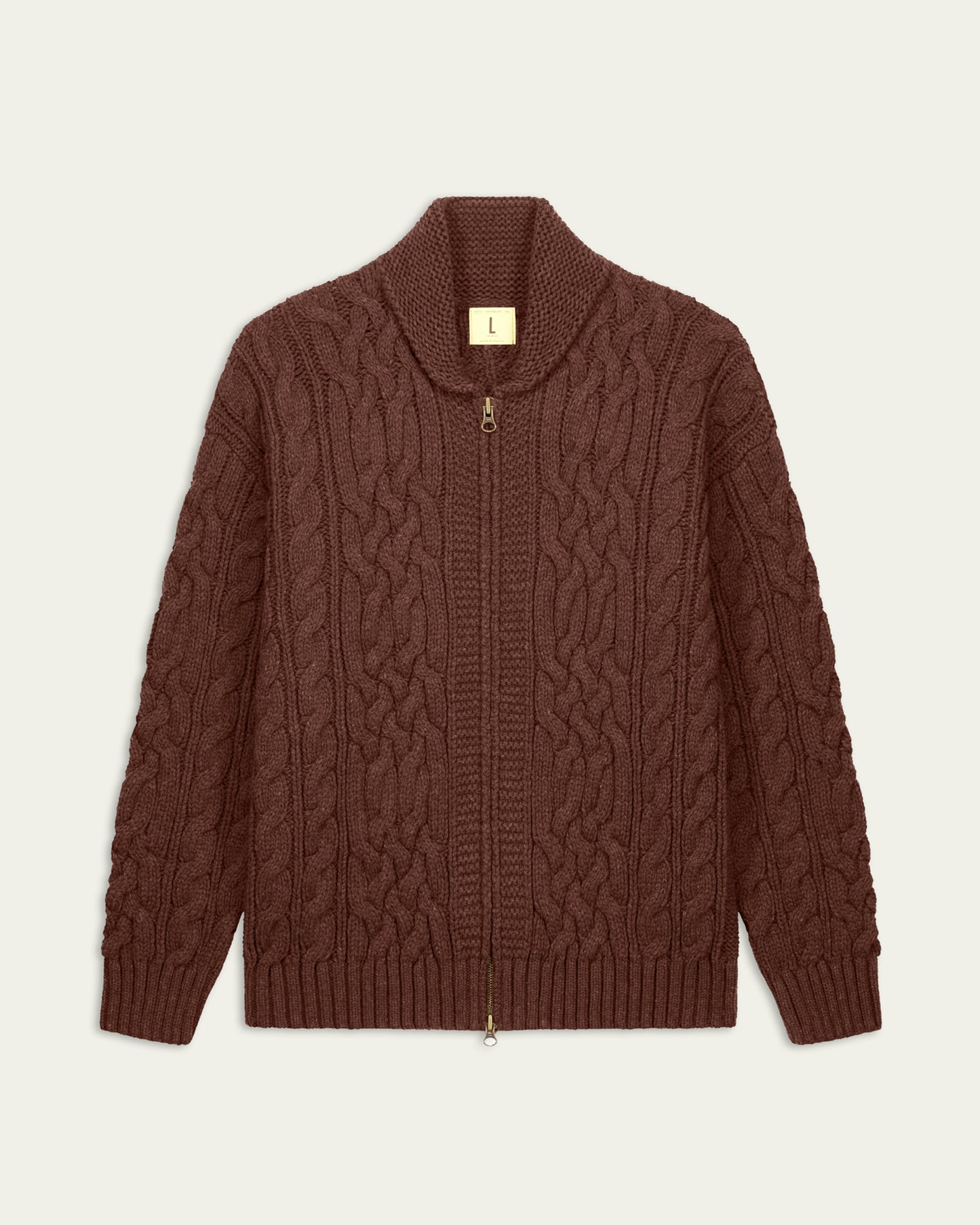 NITTO KNITWEAR VESTE OHANNES - MARRON