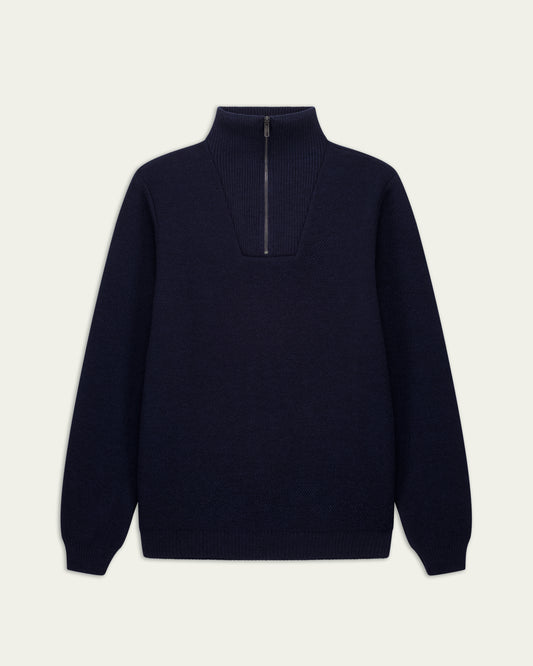 NITTO KNITWEAR PULL YOURI CAMIONNEUR - NAVY