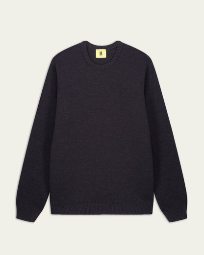 NITTO KNITWEAR PULL YOURI COL ROND - ANTHRACITE