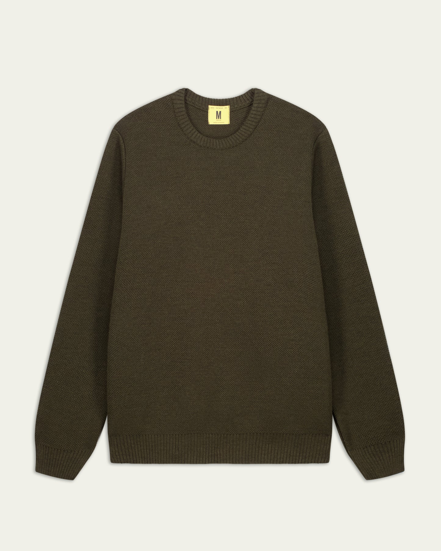 NITTO KNITWEAR PULL YOURI COL ROND - KAKI