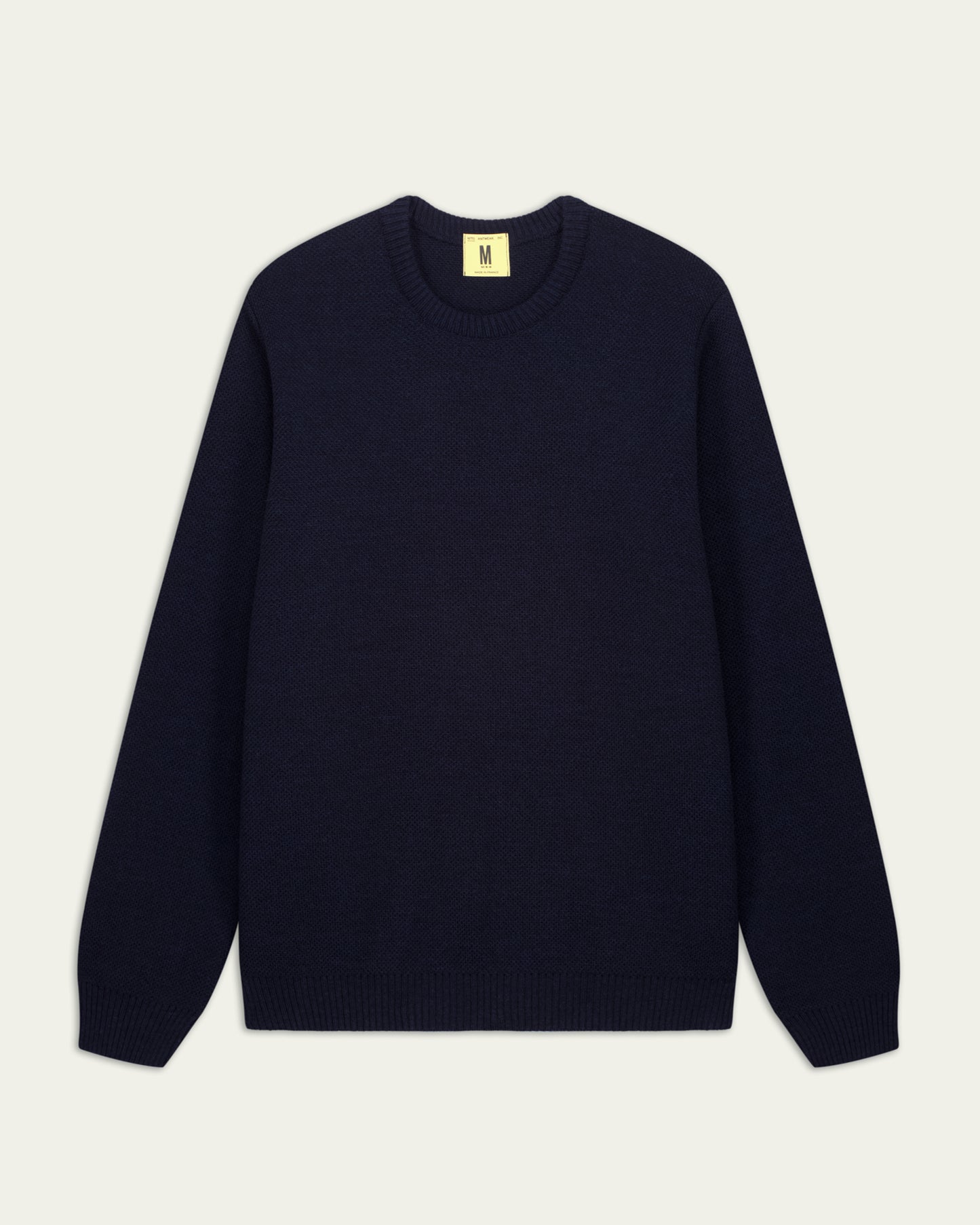 NITTO KNITWEAR PULL YOURI COL ROND - MARINE