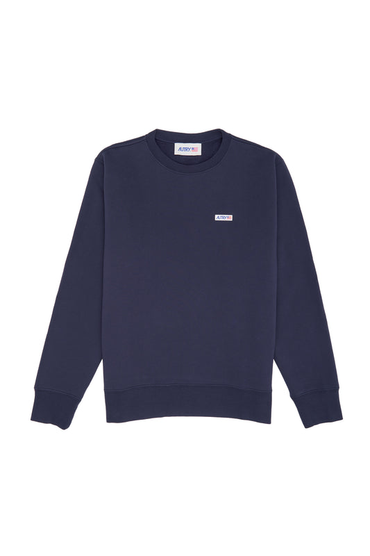 AUTRY SWEATSHIRT EN JERSEY LABEL - BLEU MARINE