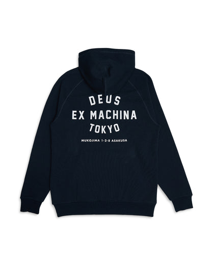 DEUS EX MACHINA TOKYO ADDRESS HOODIE - NAVY