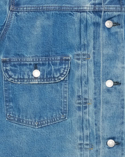 EDWIN JACKET TYPE II KAIHARA RAINBOW SELVEDGE 13,5 OZ DARK PURE INDIGO DENIM - BLUE / LIGHT USED