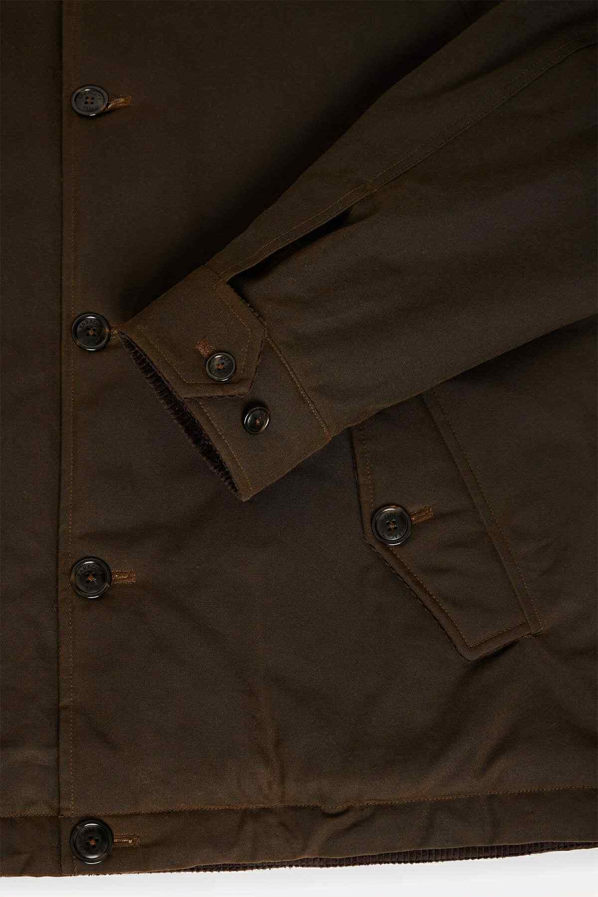 BARACUTA DECK JACKET WAXED COTTON - DEEP MOSS