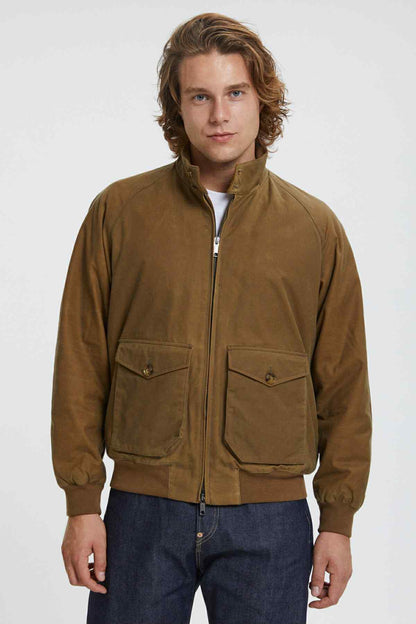 BARACUTA JACKET G9 POCKET WAXED - TAN