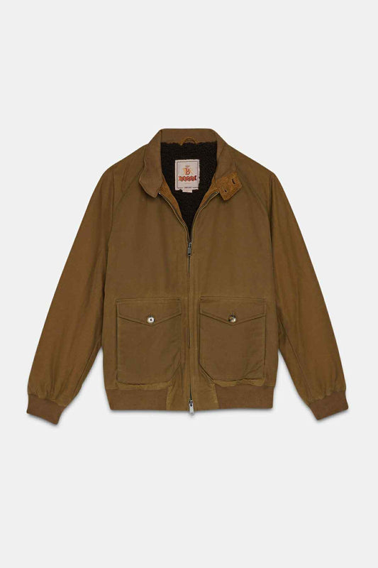 BARACUTA JACKET G9 POCKET WAXED - TAN
