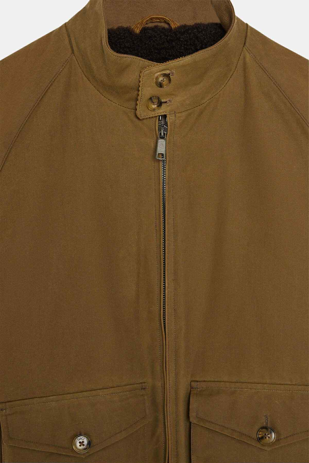 BARACUTA JACKET G9 POCKET WAXED - TAN