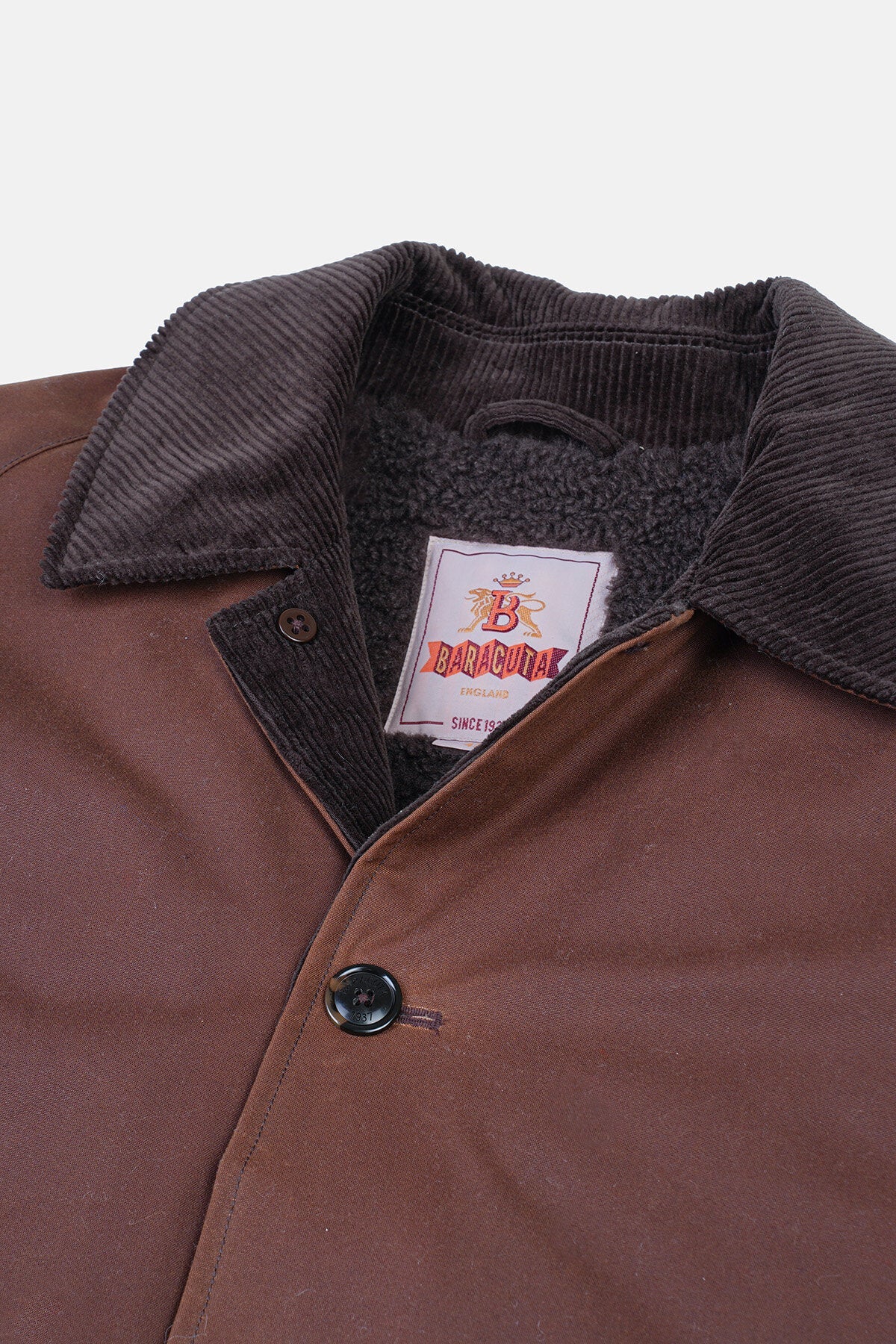 BARACUTA DECK JACKET WAXED COTTON - CHOCOLATE