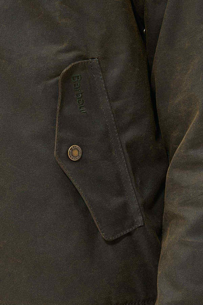 BARBOUR X BARACUTA PORTON WAX - OLIVE