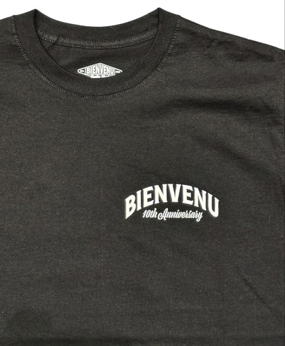 BIENVENU GOODS TEE RATS 10TH ANNIVERSARY - BLACK / WHITE