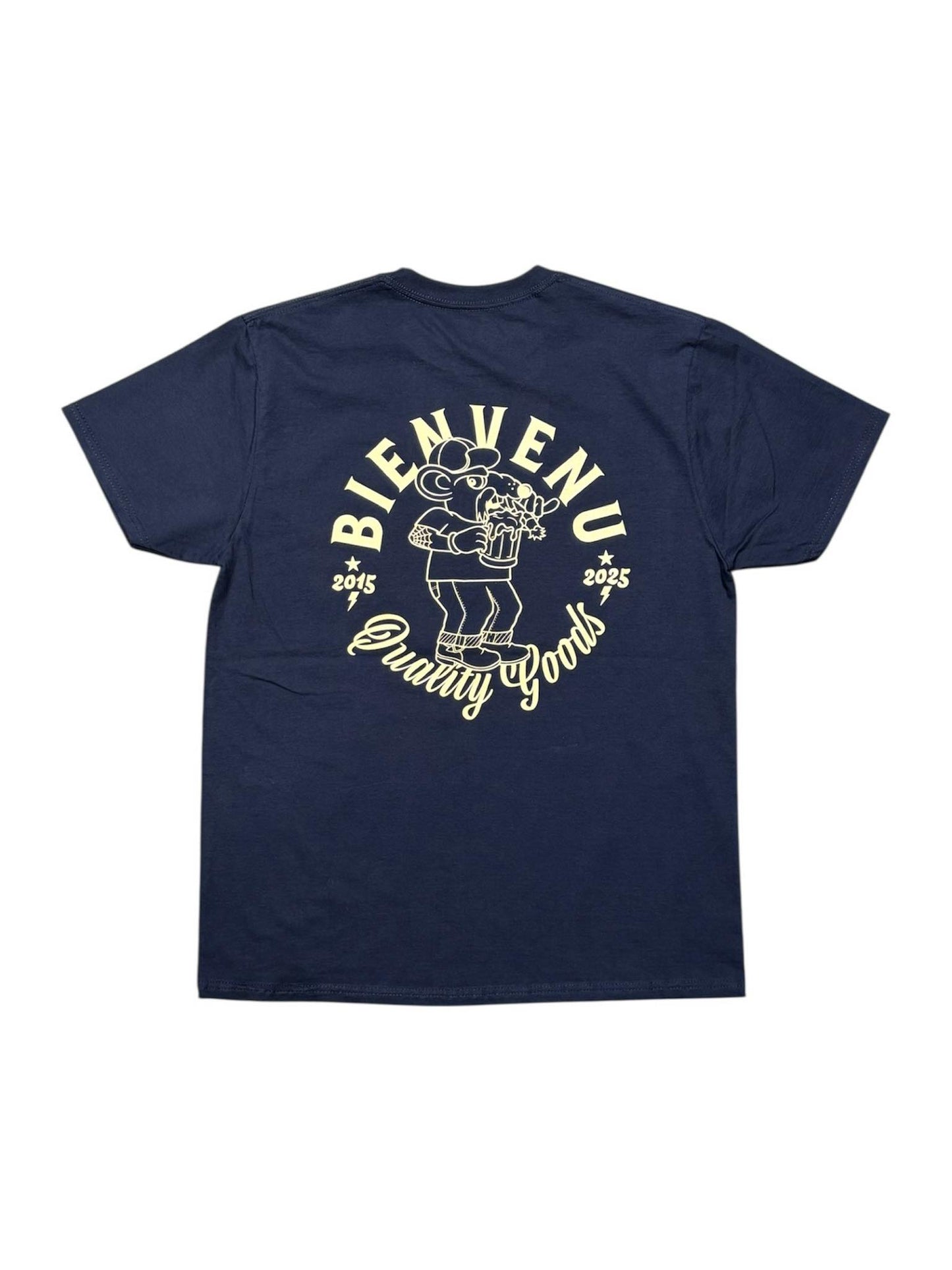 BIENVENU GOODS TEE RATS 10TH ANNIVERSARY - NAVY / BEIGE