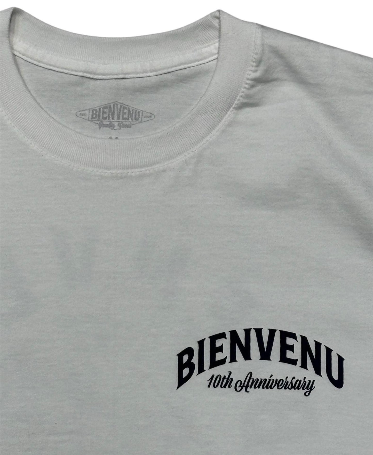 BIENVENU GOODS TEE RATS 10TH ANNIVERSARY - WHITE / NAVY