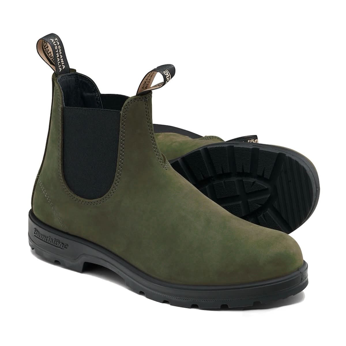 BLUNDSTONE CLASSIC CHELSEA BOOTS 2542 - FOREST NUBUCK